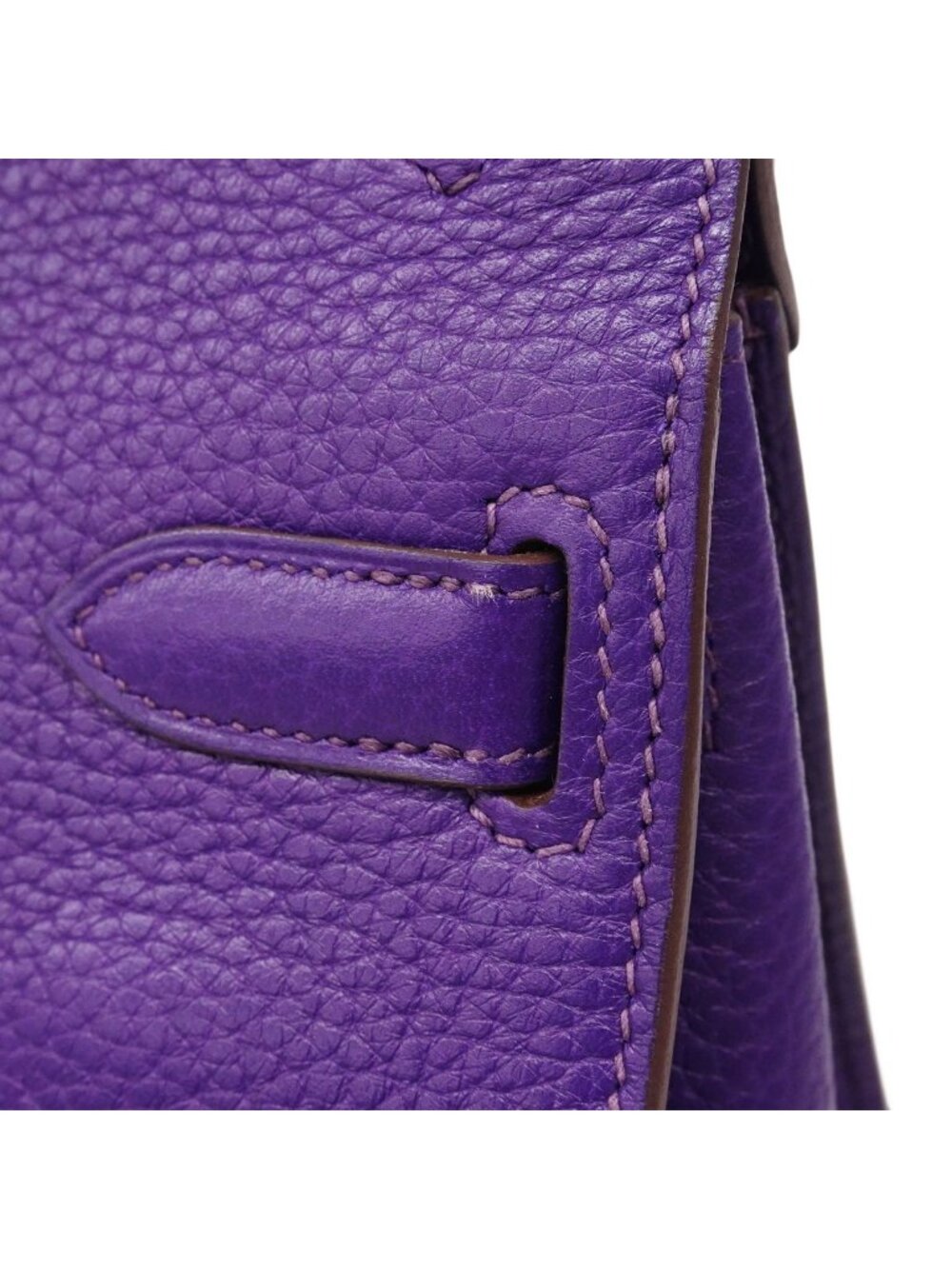 Hermes Shoulder Bag Gipsiere 28 Taurillon Clemence Ultra Violet Silver - Picture 6 of 7